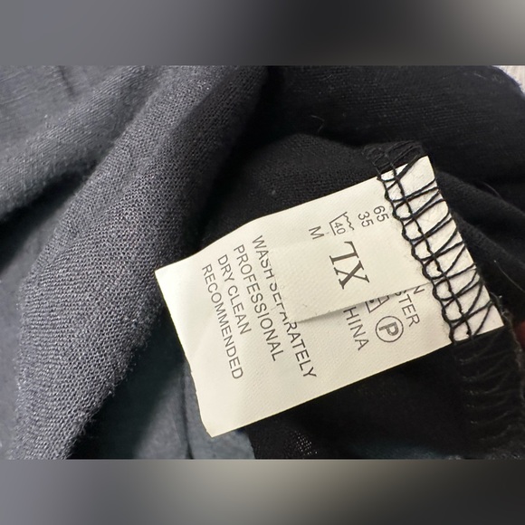 Black Lace Sleeve Button Down Shirt Sz XL NWT - Picture 3 of 6